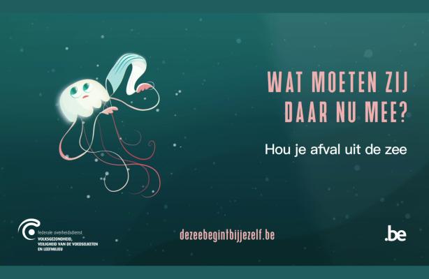 Hou je afval uit de zee