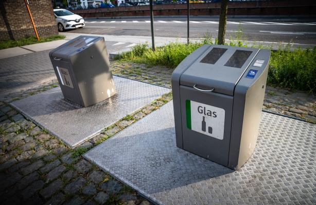 ondergrondse glascontainer
